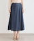 【定番人気！脇ファスナーあり／ウエストゴム】セルロース デニムスカート