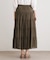 【ウエストゴム仕様／両脇ポケット】コットンボイル ティアードスカート