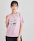 【ギフトにおすすめ！5分袖／接触冷感／UVカット】エレンボロー ローズ柄Tシャツ