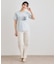 【ギフトにおすすめ！5分袖／接触冷感／UVカット】エレンボロー ローズ柄Tシャツ