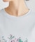 【ギフトにおすすめ！5分袖／接触冷感／UVカット】エレンボロー ローズ柄Tシャツ