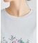 【ギフトにおすすめ！5分袖／接触冷感／UVカット】エレンボロー ローズ柄Tシャツ