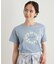 【コットン100％／洗える】リースフローラル プリントTシャツ