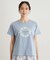 【コットン100％／洗える】リースフローラル プリントTシャツ