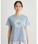 【コットン100％／洗える】リースフローラル プリントTシャツ