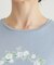 【コットン100％／洗える】リースフローラル プリントTシャツ