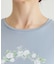 【コットン100％／洗える】リースフローラル プリントTシャツ