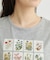 【接触冷感／UVカット／吸水速乾性／抗菌防臭】パーショア ポストカーズ柄Tシャツ