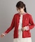 【日本製/ワンマイルウエア】コットン ソルジャー刺繍カーディガン