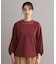 フリルレース衿バルーンスリーブカットソー