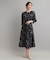 【洗える／カラー＆無地展開あり】アーシャ柄 ジャカードワンピース