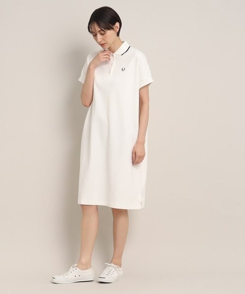 FRED PERRY ワンピース FRED PERRY ワンピース 「別注」FRED / TIPPED PIQUE DRESS