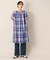 【洗える】ラメチェック柄ワンピース