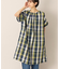 【洗える】ラメチェック柄ワンピース