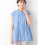 【洗える】タックデザインペプラムブラウス
