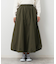 中綿入り裾ドロストスカート