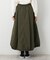 中綿入り裾ドロストスカート