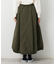 中綿入り裾ドロストスカート