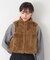 【洗える】ボアスタンドベスト