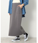 【ウエストゴム・洗える】ダンボールジャージストレートスカート（XS～L）