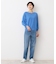 【ユニセックス・洗える】テーパードデニムパンツ
