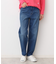 【ユニセックス・洗える】テーパードデニムパンツ