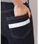 【ユニセックス・洗える】テーパードデニムパンツ