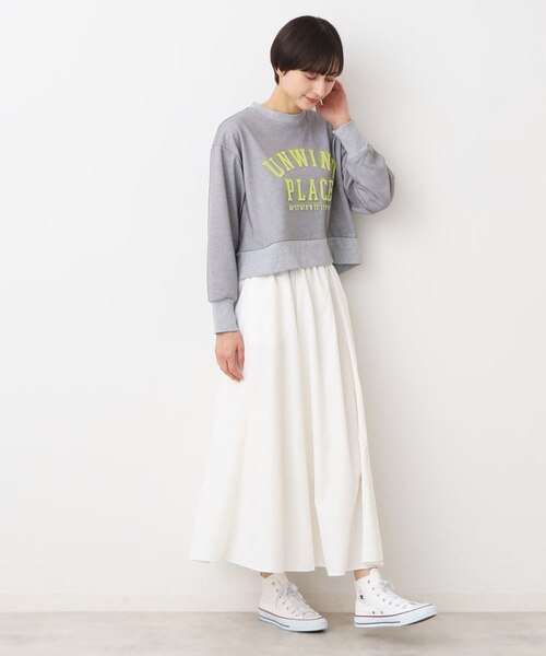 洗える】チュールレイヤードスウェット（S～L）｜デッサンの通販