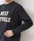 【ユニセックス・洗える】ロングスリーブロゴTシャツ