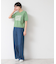 【洗える】ロゴジャカード半袖ニット（S～L）