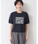 【洗える】ロゴジャカード半袖ニット（S～L）