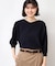 【選べる7色展開・洗える】後ろボタンニットプルオーバー七分袖（XS～L）