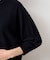 【選べる7色展開・洗える】後ろボタンニットプルオーバー七分袖（XS～L）