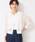 【洗える】チェック柄シアークルーネックカーディガン