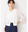 【洗える】チェック柄シアークルーネックカーディガン