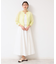 【洗える】チェック柄シアークルーネックカーディガン