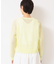 【洗える】チェック柄シアークルーネックカーディガン