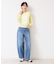 【洗える】チェック柄シアーニット