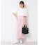 【セットアップ可能・洗える】配色ラインストレートスカート（S～L）