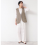 【セットアップ可能・洗える】ボタン付きジレ