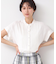 【洗える】ピンタック入りバンドカラーブラウス（S～L）
