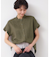 【洗える】ピンタック入りバンドカラーブラウス（S～L）