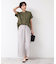 【洗える】ピンタック入りバンドカラーブラウス（S～L）