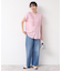【洗える】ピンタック入りバンドカラーブラウス（S～L）