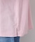 【洗える】ピンタック入りバンドカラーブラウス（S～L）