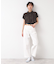 【洗える】シャツカラーフレンチスリーブブラウス（XS～L）