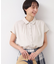 【洗える】シャツカラーフレンチスリーブブラウス（XS～L）