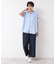 【洗える】シャツカラーフレンチスリーブブラウス（XS～L）
