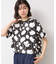【リンクコーデ・洗える】フラワープリントTシャツ