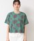 【リンクコーデ・洗える】フラワープリントTシャツ